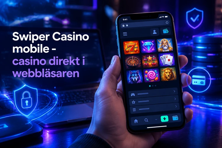 Swiper Casino mobile - casino direkt i webbläsaren