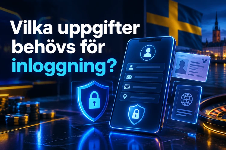 Vilka uppgifter behövs för Swiper Casino login?