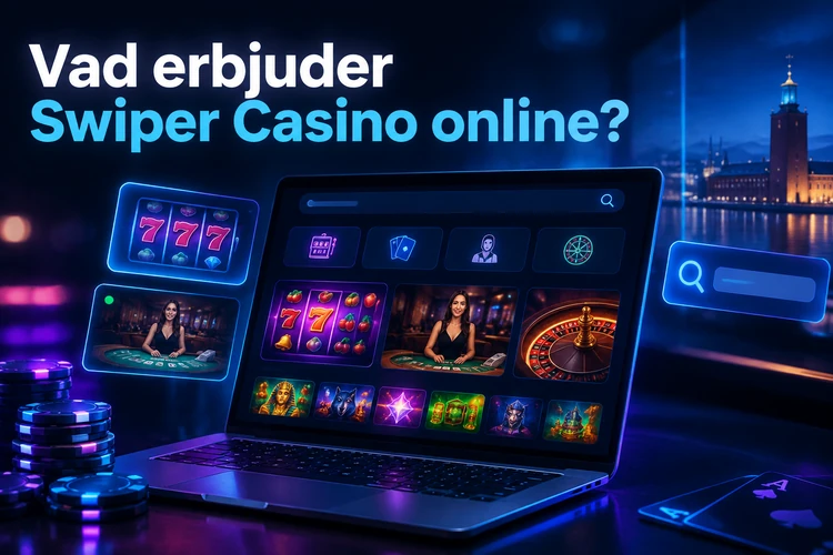 Vad erbjuder Swiper Casino online?