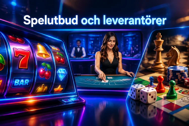 Spelutbud och leverantörer